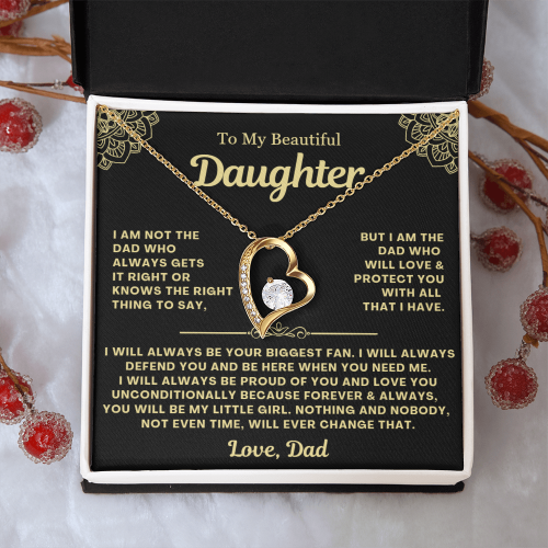 You Will Always Be My Little Girl - Necklace Gift for Daughter from Dad