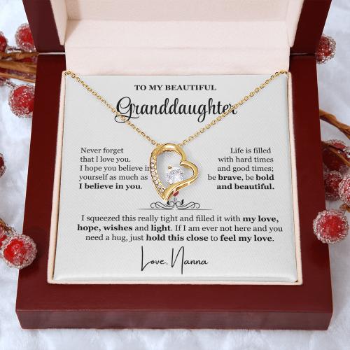 I Believe In You - Necklace Gift for Granddaughter from Nanna