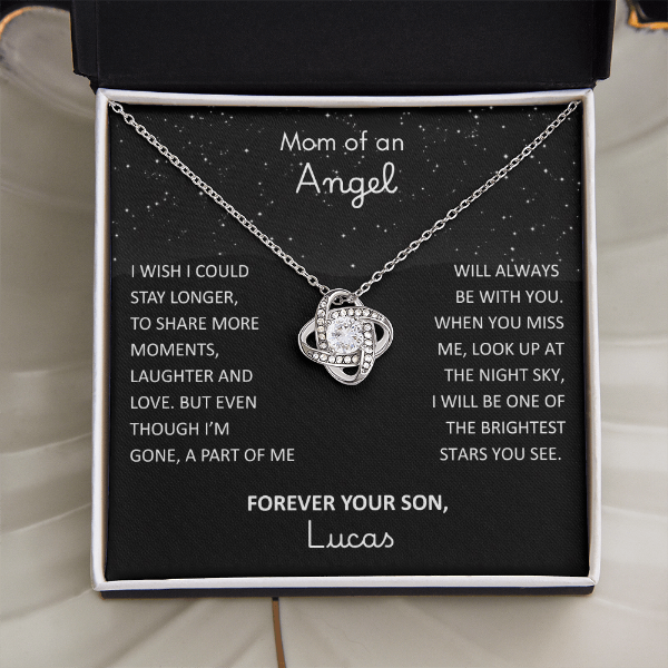 Loss of Son Necklace - Memorial Sympathy Gift for Grieving Mom