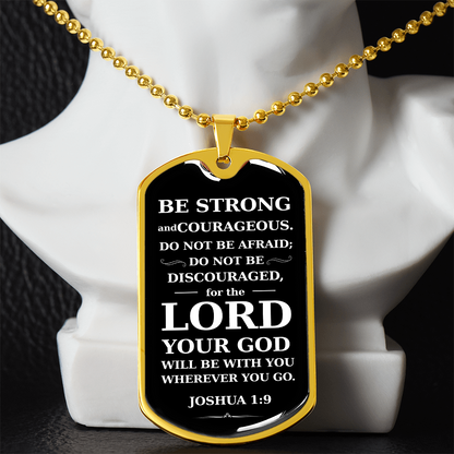 Dog Tag Necklace for Christian Baptism Confirmation and 1st Communion Gift