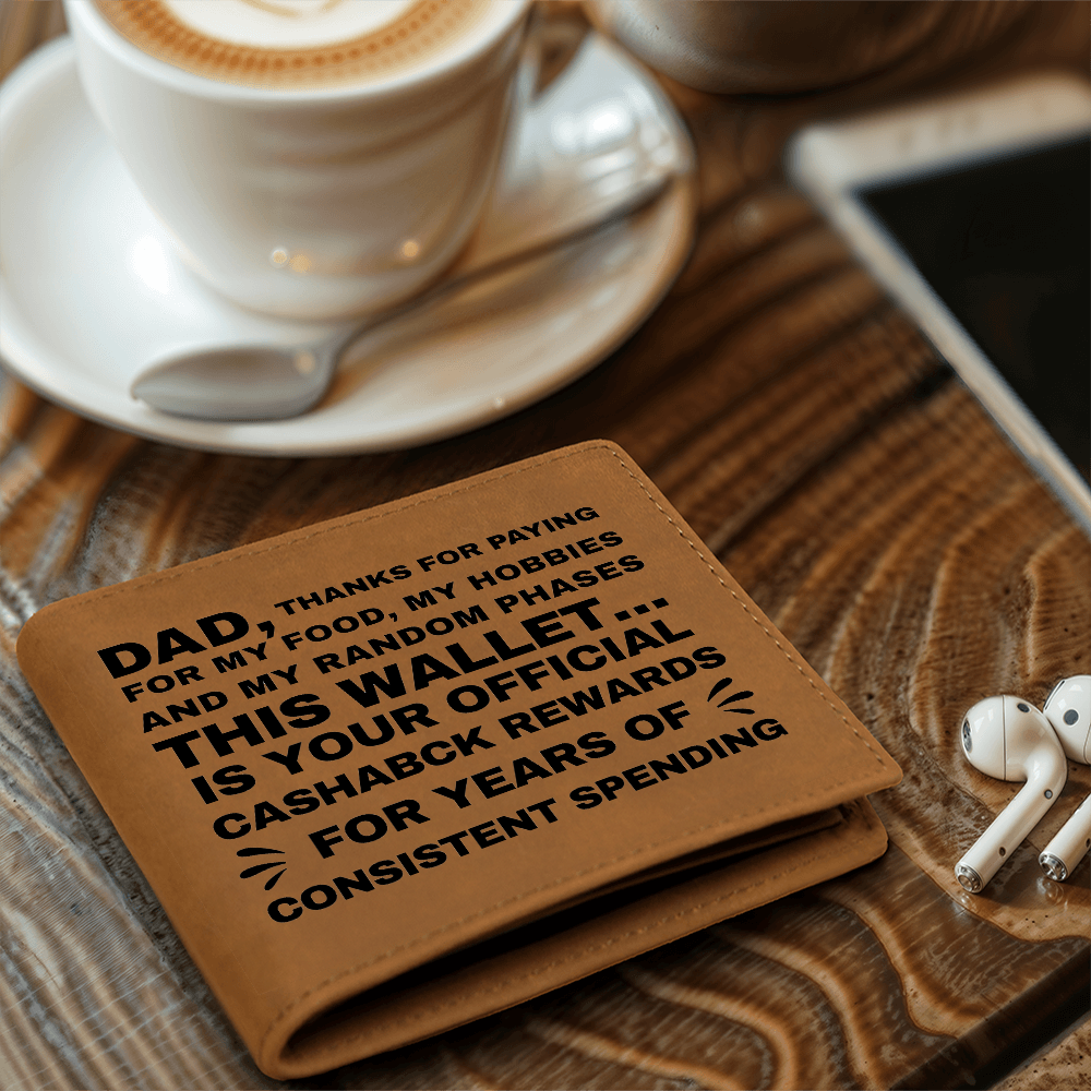 Your Cashback Rewards - Father's Day Wallet Gift for Dad