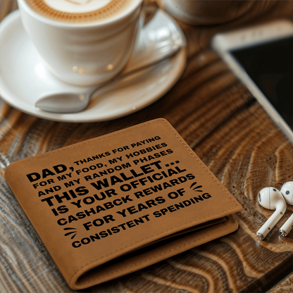 Your Cashback Rewards - Father's Day Wallet Gift for Dad