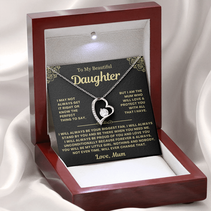 You Will Always Be My Little Girl - Necklace Gift for Daughter from Mum