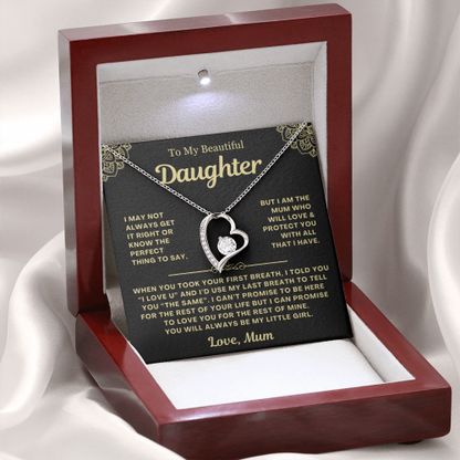 You Will Always Be My Little Girl - Necklace Gift for Daughter from Mum