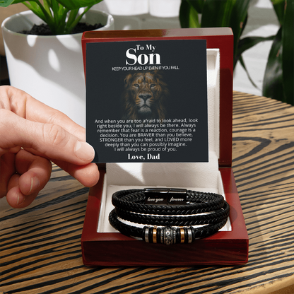 To My Son - Love You Forever Bracelet - Proud of You