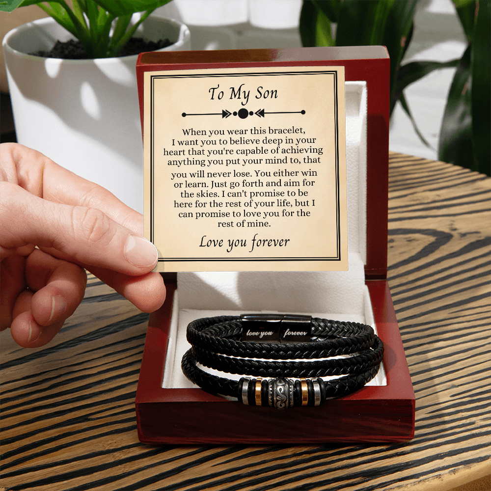 To My Son - Love You Forever Bracelet - I Am the Storm