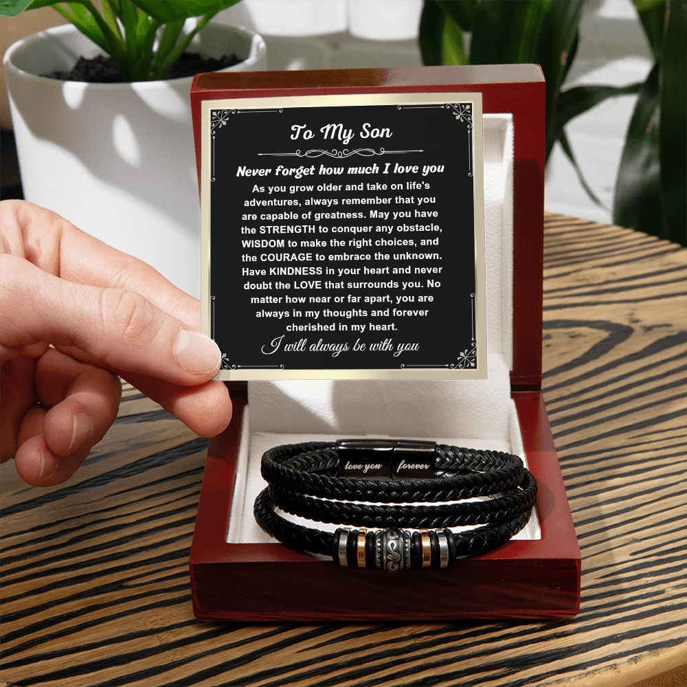 To My Son - Love You Forever Bracelet - Love You Gift