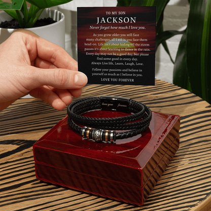 Believe In Yourself - Bracelet Gift to Son