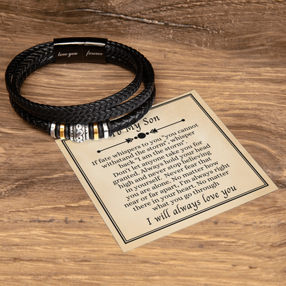 To My Son - Love You Forever Bracelet - I Am the Storm