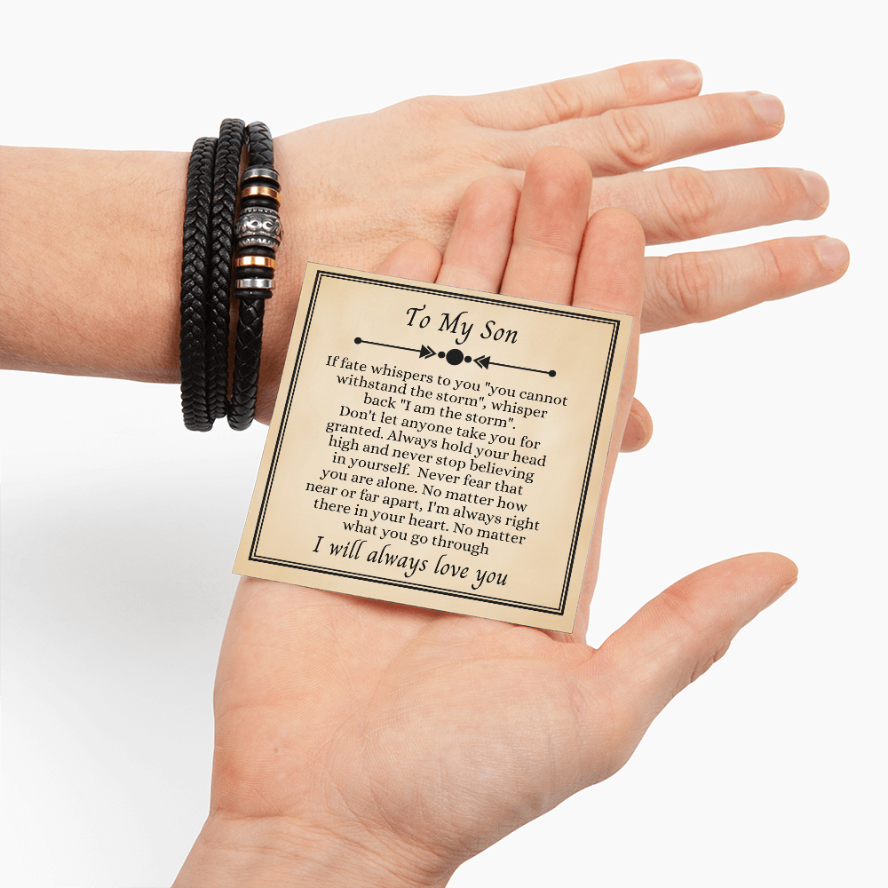 To My Son - Love You Forever Bracelet - I Am the Storm