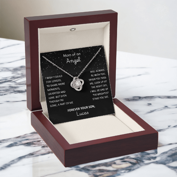 Loss of Son Necklace - Memorial Sympathy Gift for Grieving Mom