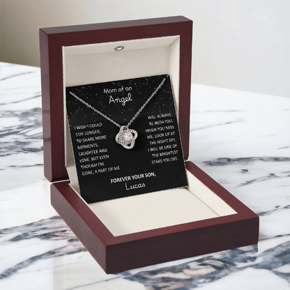 Loss of Son Necklace - Memorial Sympathy Gift for Grieving Mom