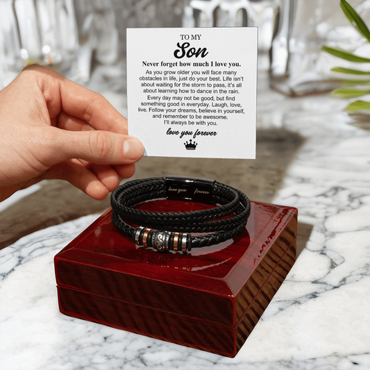 To My Son - Love You Forever Bracelet - Always With You Gift