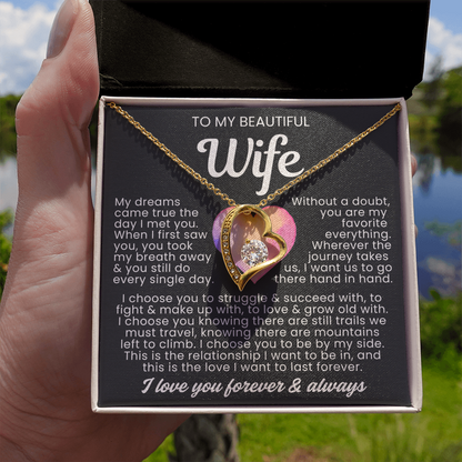 To My Soulmate - Love Heart Necklace - You Are In My Heart