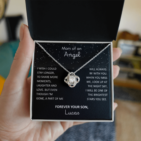 Loss of Son Necklace - Memorial Sympathy Gift for Grieving Mom
