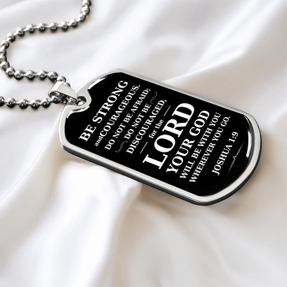 Dog Tag Necklace for Christian Baptism Confirmation and 1st Communion Gift