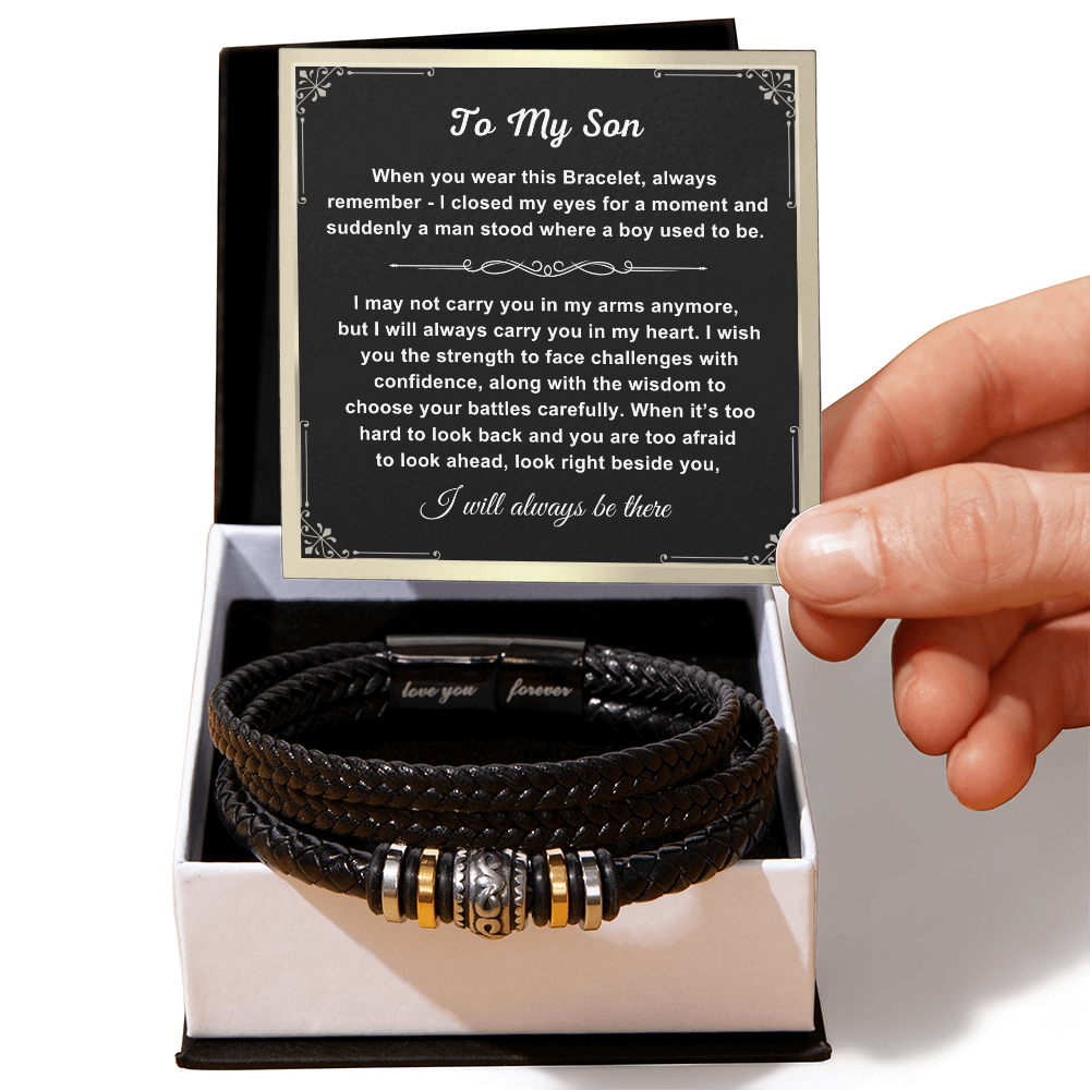 To My Son - Love You Forever Bracelet - I Will Always Be There Gift