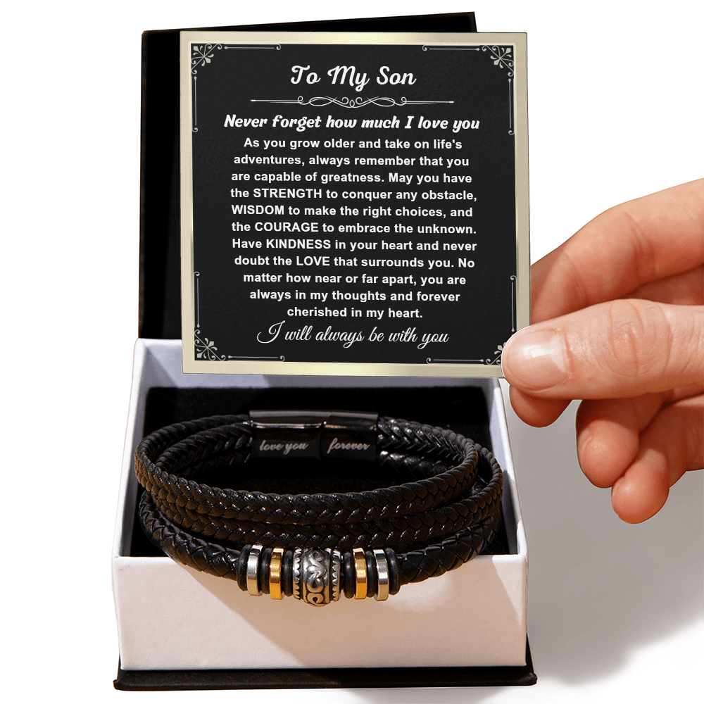 To My Son - Love You Forever Bracelet - Love You Gift