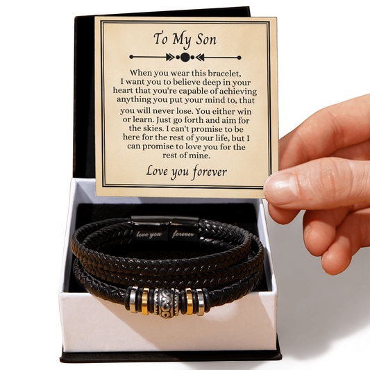 To My Son - Love You Forever Bracelet - I Am the Storm