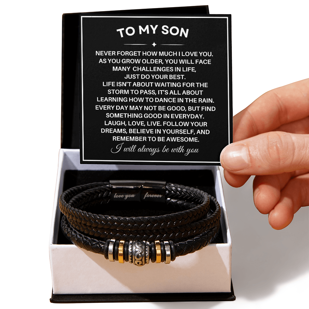 To My Son - Love You Forever Bracelet - Always With You Gift