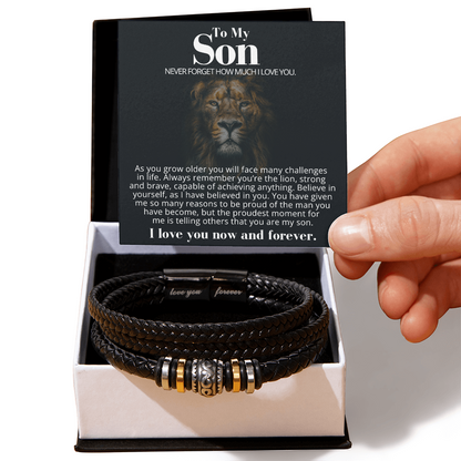 To My Son - Love You Forever Bracelet - Believe in Yourself