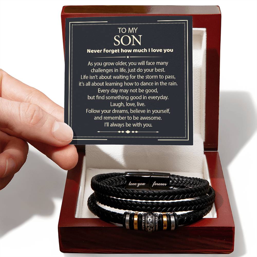 To My Son - Love You Forever Bracelet - I Will Always Be With You