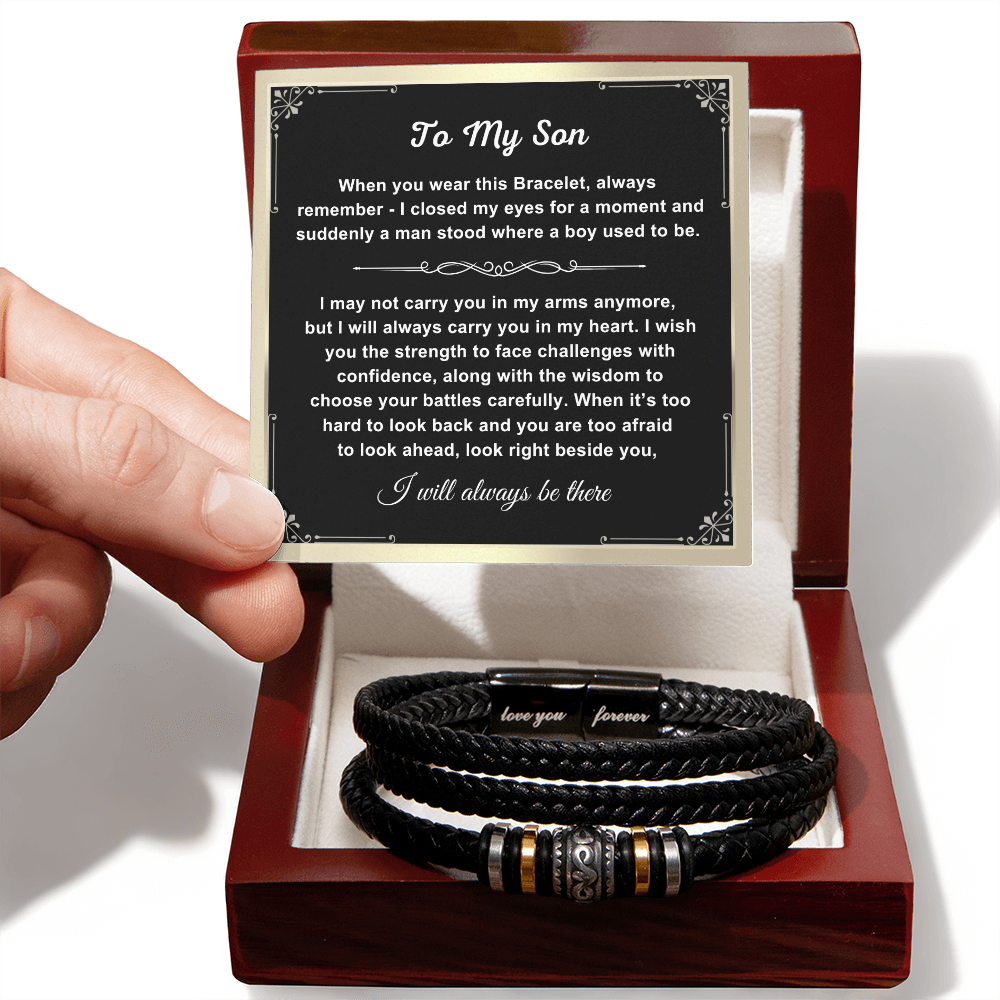 To My Son - Love You Forever Bracelet - I Will Always Be There Gift