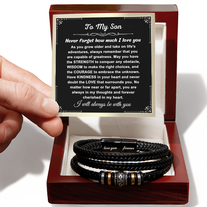 To My Son - Love You Forever Bracelet - Love You Gift