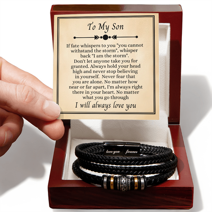 To My Son - Love You Forever Bracelet - I Am the Storm