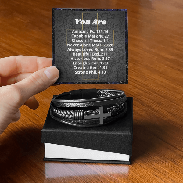 You Are Chosen - Bible Verse Cross Bracelet