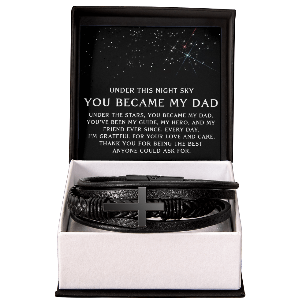 Under This Sky - Cross Bracelet Father's Day Gift for Dad