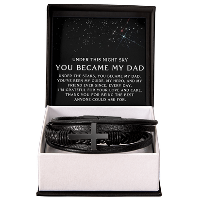 Under This Sky - Cross Bracelet Father's Day Gift for Dad