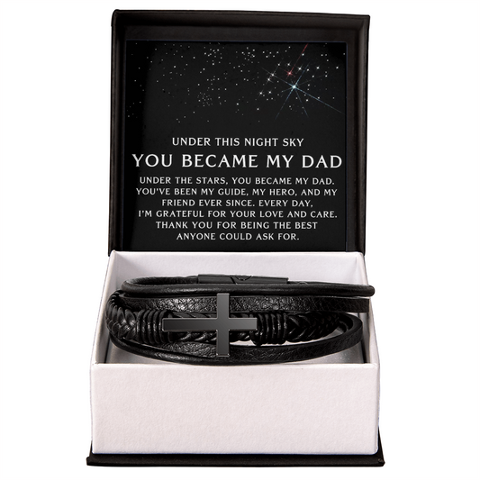 Under This Sky - Cross Bracelet Father's Day Gift for Dad