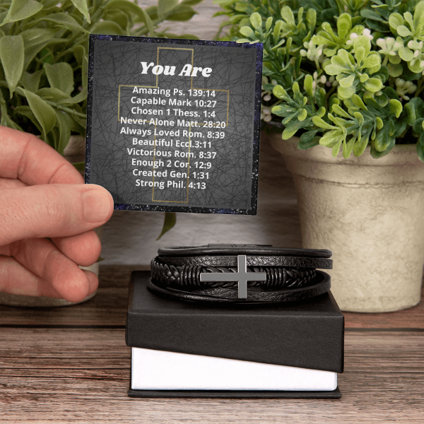 You Are Chosen - Bible Verse Cross Bracelet