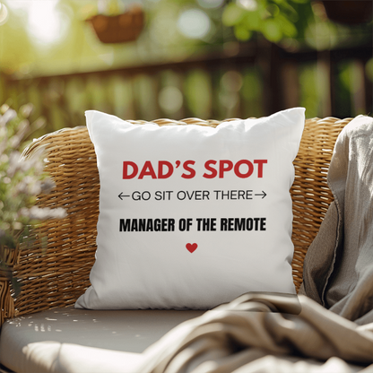 Dad's Spot Cushion - Father's Day Gift for Dad