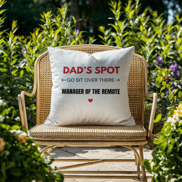 Dad's Spot Cushion - Father's Day Gift for Dad