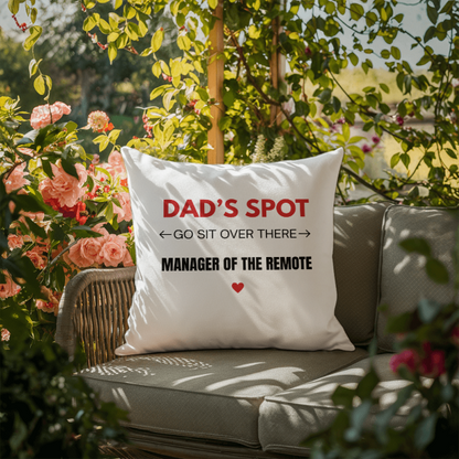 Dad's Spot Cushion - Father's Day Gift for Dad