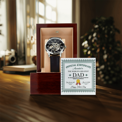 World's Greatest Dad - Father's Day Watch Gift for Dad