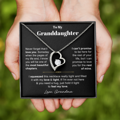 You Will Be One Of The Most Beautifuf Chapters - Necklace Gift for Granddaughter from Grandma