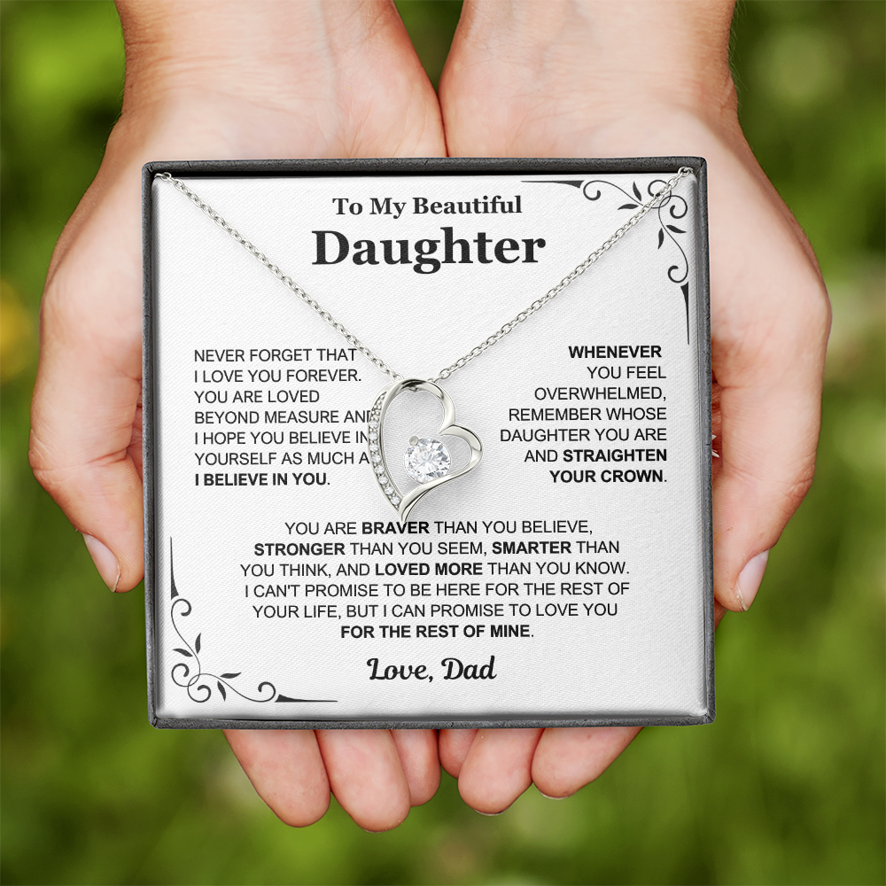You Are Loved Beyond Measure - Necklace Gift for Daughter from Dad