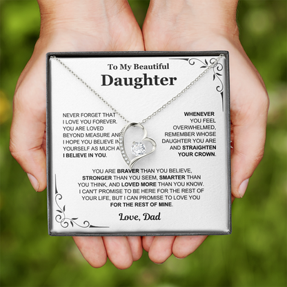 You Are Loved Beyond Measure - Necklace Gift for Daughter from Dad