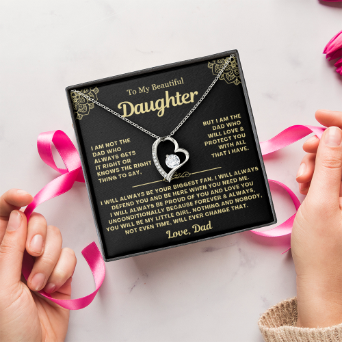 You Will Always Be My Little Girl - Necklace Gift for Daughter from Dad