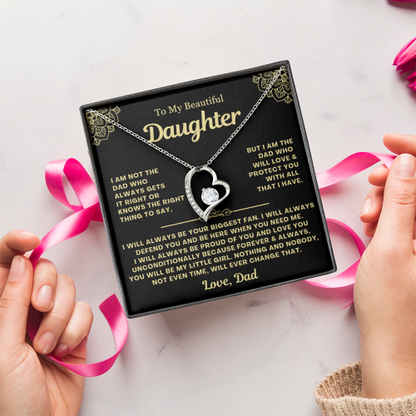 You Will Always Be My Little Girl - Necklace Gift for Daughter from Dad