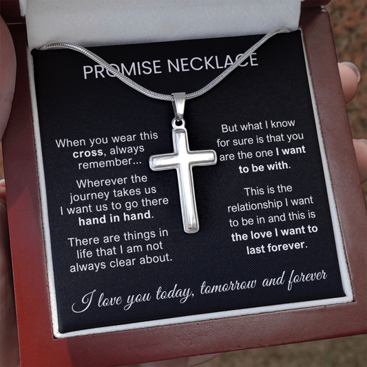To My Man - Cross Necklace - Love You Forever Message Card Gift