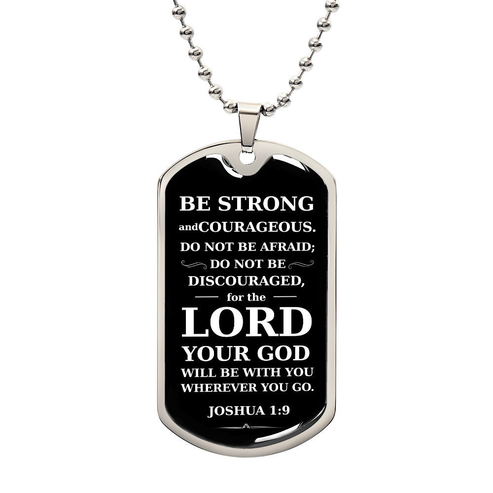 Dog Tag Necklace for Christian Baptism Confirmation and 1st Communion Gift