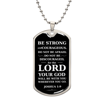 Dog Tag Necklace for Christian Baptism Confirmation and 1st Communion Gift