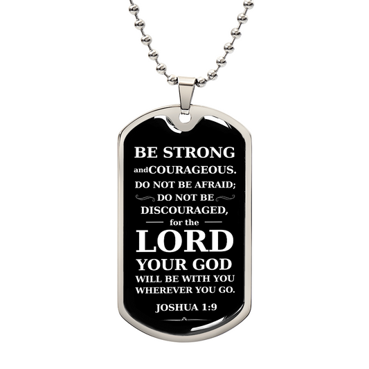 Dog Tag Necklace for Christian Baptism Confirmation and 1st Communion Gift