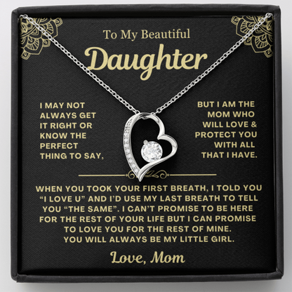 You Will Always Be My Little Girl - Necklace Gift for Daughter from Mom