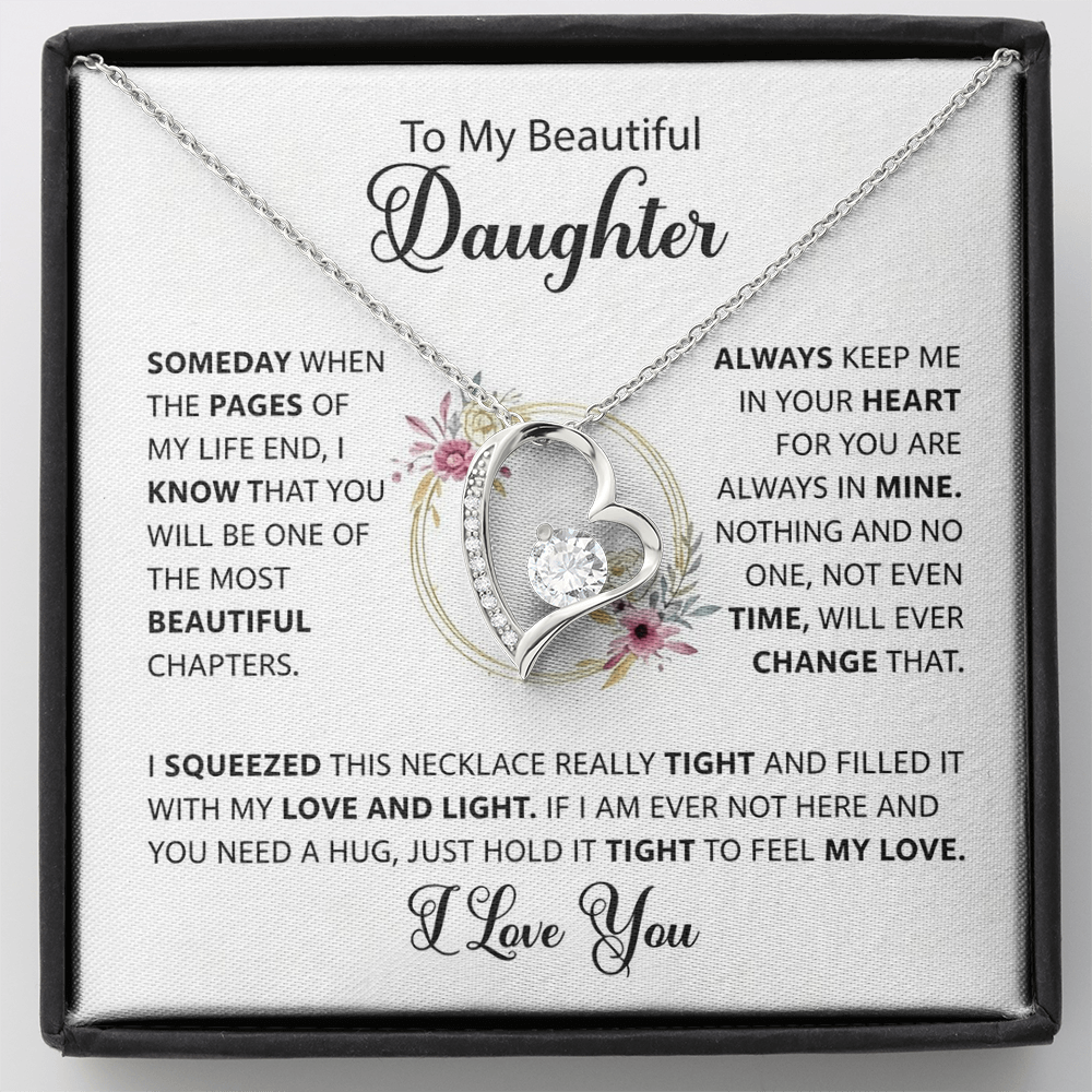 You Are Always In My Heart - Necklace Gift for Daughter from Dad