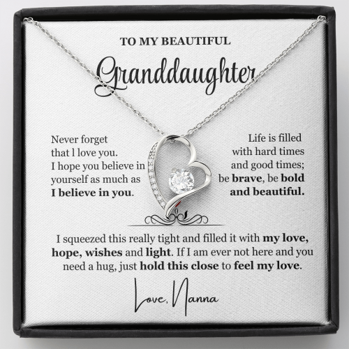 I Believe In You - Necklace Gift for Granddaughter from Nanna